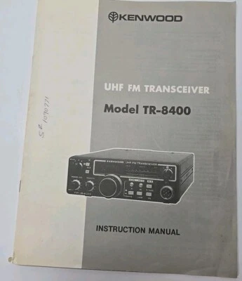 Transceptor original Kenwood UHF FM TR-7800 manual de instrucciones Foto 1 de 3