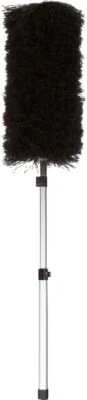 DUSTERS KILLER Telescopic Microfiber Duster w/ Extension Pole, Scratch Free (Black)