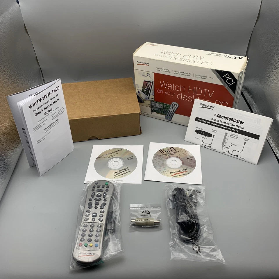 WinTV 1199 PCI WinTV-HVR-1600 Partial Kit In Box NEW COMPONENTS - NO CARD - READ - Image 1 of 4
