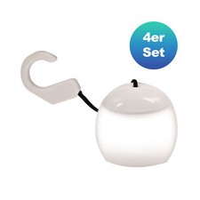 Set 4 luci a sospensione LED lampada a sospensione lampada a sfera luce da giardino terrazza campeggio decorazione