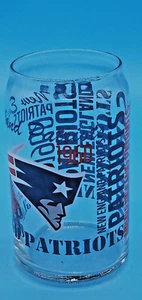 "Difícil de encontrar de colección NFL New England Patriots lata de vidrio raro 1960 impresión integral 5,25"" T" - Imagen 1 de 6