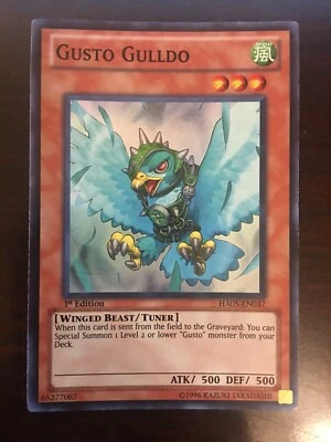 Gusto Gulldo HA05-EN037 YuGiOh! SUPER RARE Hidden Aresenal 5 - 1st Ed (SR) NM x1 - Image 1 of 2