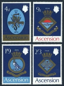 Ascension 126-129,129a,MNH.Michel 126-129,Bl.1 Naval Arms 1969.Eagle,Snake,Fish. - Picture 1 of 2