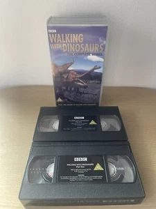 Walking With Dinosaurs VHS Video Cassette Tape - 1999 Vintage - BBC - Box Set - Picture 1 of 4
