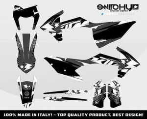 Grafik Dekor Aufkleber DROP Black für Motorrad EXC F 250 350 450 500 2017 2018 - Bild 1 von 1
