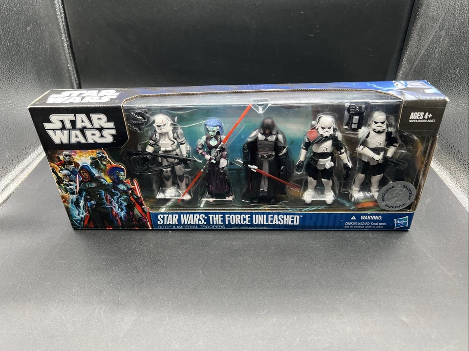 2011 Hasbro Star Wars The Force Unleashed Sith and Imperial Troopers 5-pack