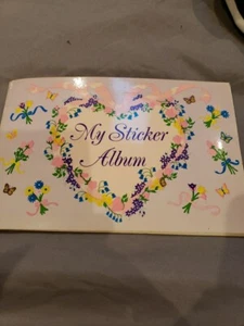 Album adesivi SandyLion nuovo vintage anni 80 cuore fiori fiocchi farfalla GUARDA! - Foto 1 di 4