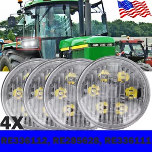 4X 4.5" LED Flood Fender Light For John Deere 50 Series: 4050 4250 4450 4650 - Picture 1 of 12
