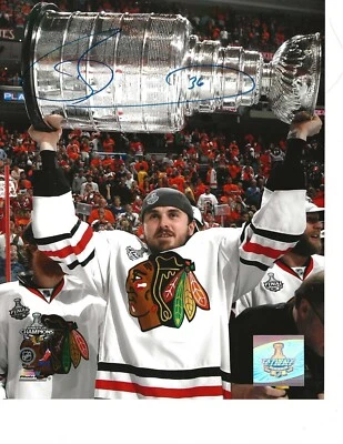 Dave Bolland signed Chicago Blackhawks 8x10 photo autographed Hawks STANLEY CUP - Image 1 of 2
