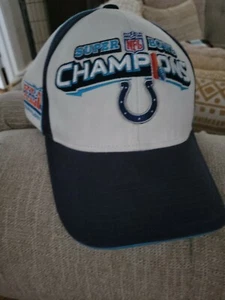 NFL Indianapolis Colts Multicolor SB 41 Vestuario Sombrero Ajustable Por Reebok  - Imagen 1 de 6
