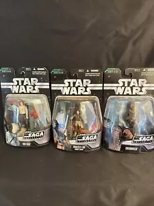 2006 Star Wars Saga Collection Princess Leia Boushh Disguise/Chewbacca/Han Solo - Picture 1 of 8