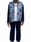 Calvin Klein Boys 3-piece Vest Set Long Sleeve Tee Jogger Pants Blue 3T 4T NWT
