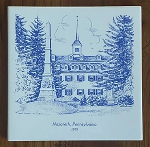NAZARETH, PA ~ 1979 Azulejo Cerámico Conmemorativo ~ NAZARETH HALL MILITAR ACADEMY - Imagen 1 de 2
