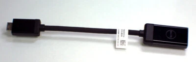 Genuine Dell Mini HDMI (Male) to HDMI (Female) Video Dongle Adapter Cable PJ99N - Image 1 of 3