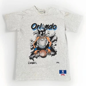 Vintage Nutmeg Orlando Magic T Shirt Boys M Single Stitch NBA Basketball - Picture 1 of 13