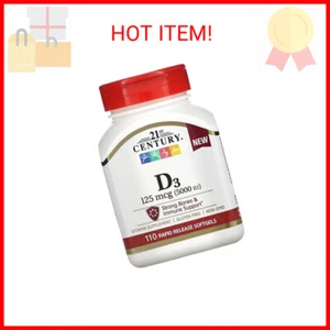 21st Century D 5000 IU Tablets, 110 Count - Picture 1 of 2