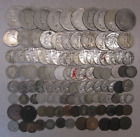 (Grand lot de 115) pièces principalement en argent et autres types ~ dollars à cents ~ culls +