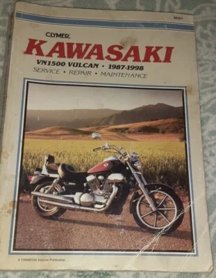 Clymer Kawasaki VN1500 Vulcan 1987-1998 Service Repair Maintenance Manual M357 - Image 1 of 4