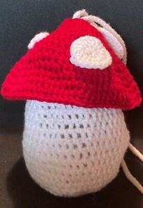 Handmade mushroom bag with strap - Picture 1 of 7