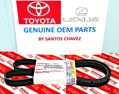 Toyota Serpentine Alternator & Fan Belt GENUINE OEM PART 90916-A2021 - Image 1 of 4