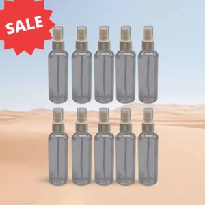 10 Pcs 100 mL/3.4 Oz Plastic Transparent Empty Multi Purpose Misty Spray Bottles - Picture 1 of 5