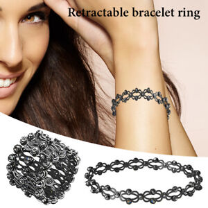 2-in-1 Magic Expandable Ring Expanding To Bangle Swirl Bracelet Creativity BH