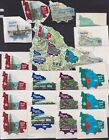 Norfolk Island 1974 Maps Lot etc Some Duplicates & Imperfections