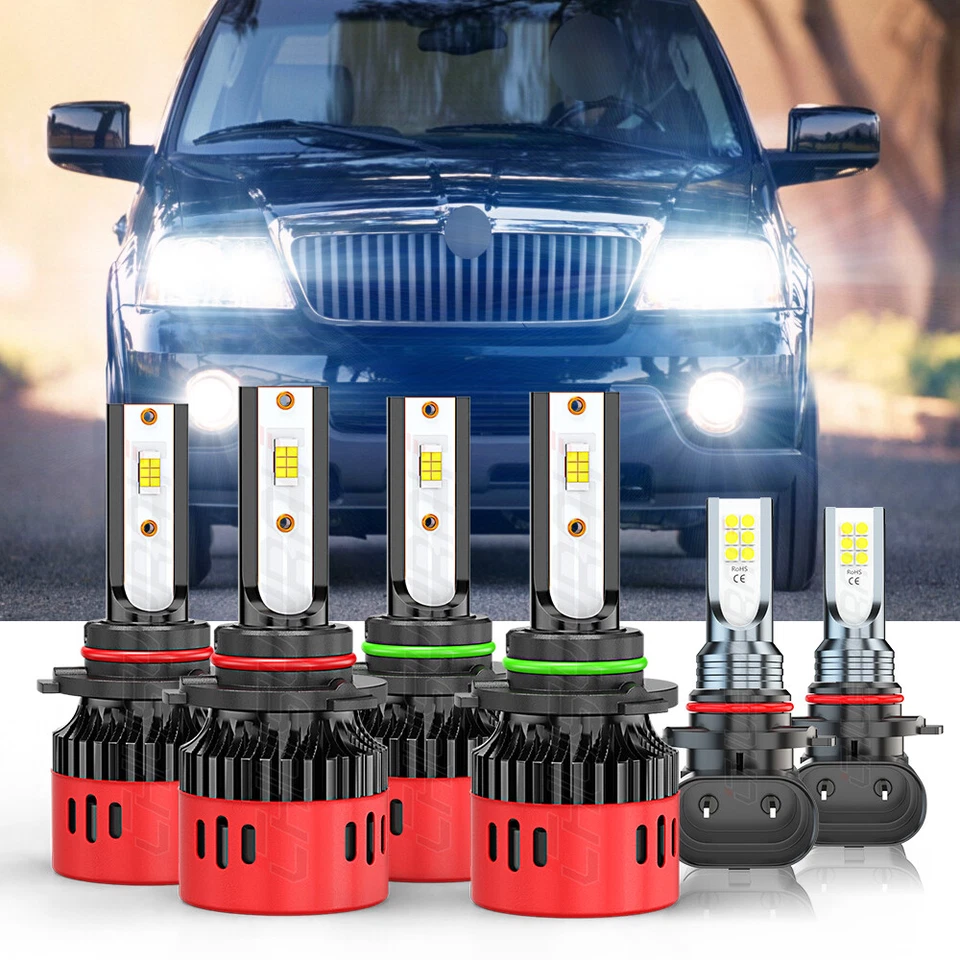 PARA Lincoln Navigator 2003-2006 6X Faro LED Delantero Luz Antiniebla 6000K Bombilla Foto 1 de 4