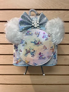 Mickey & Friends Winter Wonderland Mini Backpack With Ear Headband NWT! - Picture 1 of 5