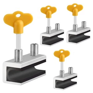 Window Locks 4 Sets Sliding Security Window Lock with Key for Vertical & Hori... - Picture 1 of 7