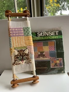 Bill's Frames Frame With Started Sunset Needlepoint Kit - Picture 1 of 6