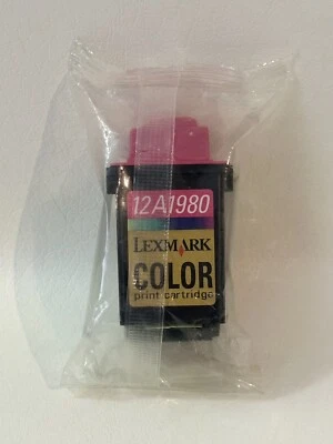 Lexmark Color Ink Cartridge 12A1980 Genuine Factory Sealed New - Image 1 of 4