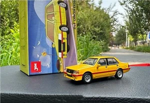 JKM 1/64 Scale Mitsubishi Lancer EX2000 Yellow Diecast Model Car NIB Toys - Picture 1 of 6