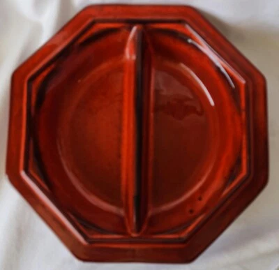 Plato tipo cenicero naranja vintage California Calif Pottery EE. UU. 1776 USADO EN EXCELENTE ESTADO Foto 1 de 4
