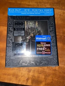 GAME OF THRONES: THE COMPLETE FIRST SEASON (BLU-RAY/DVD) WALMART ED.- BRAND NEW - Picture 1 of 4
