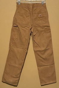 Carhartt B11 BRN Canvas Carpenter Loose Fit Hose Braun - Herren Größe 30x34 - Bild 1 von 3