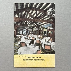WI MILWAUKEE Karl Ratzschs Restaurante CELEBRITY JOINT Divertido Papá Nota a Hija - Imagen 1 de 5
