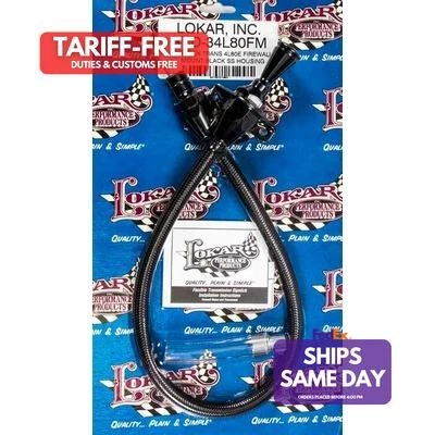 Lokar XTD-34L80FM, One Black Trans Dipstick Fits Gm 4L80E Firewall Mount Perform - Image 1 of 4