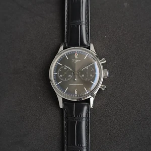 Reloj mecánico cronógrafo zafiro caja exposición 1963 movimiento SEAGULL 40 mm - Imagen 1 de 2