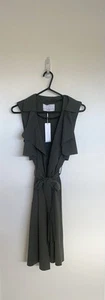 Decjuba LUXE SLEEVELESS UTILITY TRENCH BNWT $139 Size XS - Picture 1 of 3