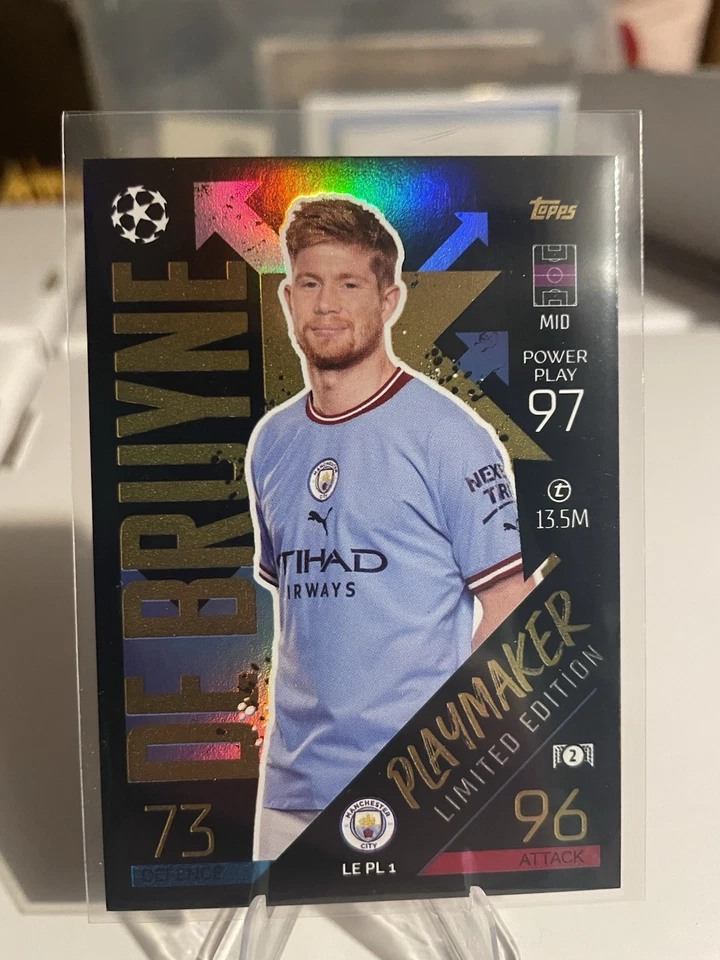 2022-23 Topps Match Attax UCL Kevin De Bruyne Playmaker Limited Edition LEPL1 - Image 1 of 2