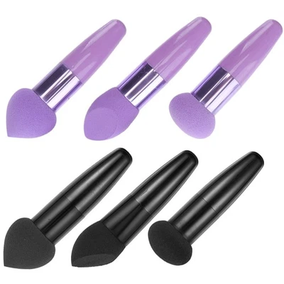  6 Pcs Spugna Trucco Fondotinta Pennelli Trucchi Spugne Per Forniture Il - Image 1 of 4