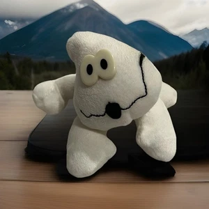 Bolsa de frijoles Dandee Halloween Boo ojos anchos peluche cangrejo fantasma vintage - Imagen 1 de 5