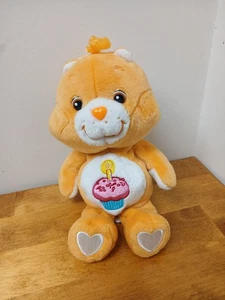 Care Bears Geburtstagsbär Sitzsack Plüsch 8 Zoll 20. Jahrestag orange Spielzeug Carlton - Bild 1 von 4