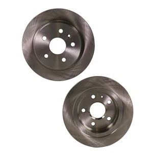 For Buick LaCrosse 2012-2016 Brake Discs Rear | Pair | Cast Iron | Natural Solid - Picture 1 of 8