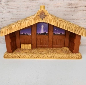 Vtg Fisher Price 2002 Little People Nativity Set Manger Stable Only Replacement - Picture 1 of 7