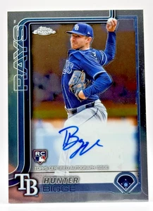 2025 Topps Chrome Rookie Autographs Hunter Bigge #RA-HBI TB Rays - Bild 1 von 2