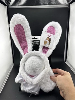 Diadema Disfraz Conejito Blanco + Lazo + Cola Nuevo con Etiqueta Halloween Foto 1 de 4