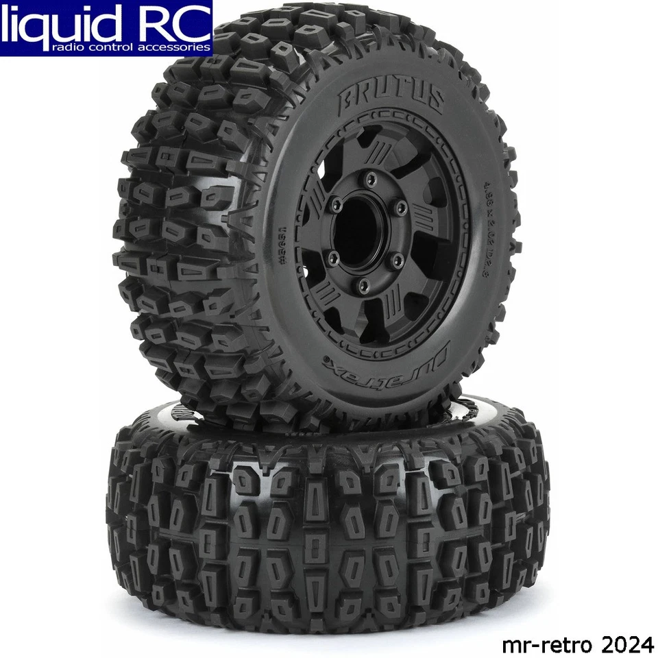 Duratrax 565110 Brutus F/R 2.8 Monster Truck Tires MTD 12mm Blk Ripper 2 - Image 1 of 1