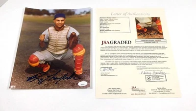 Roy Campanella Signed 8 x 10 Color Photo Dodgers JSA Auto - Image 1 of 4